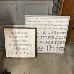 Super Cute Home Wall Signs 