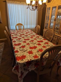 Long Table For Hosting! China Cabinet & Small Side Table.