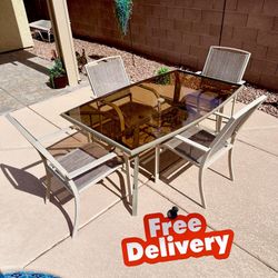 FREE DELIVERY — Patio Table & Chairs
