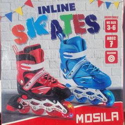 Roller Blades Fits Big Kid Size 3 - 6 