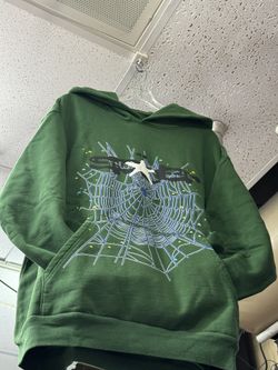 Size XL Hunter Green Sp5der Hoodie