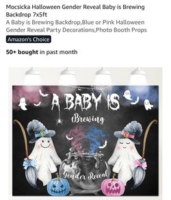 Amazon gender reveal background