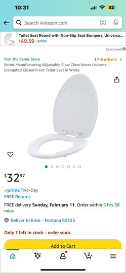 Brand New White Toilet Seat