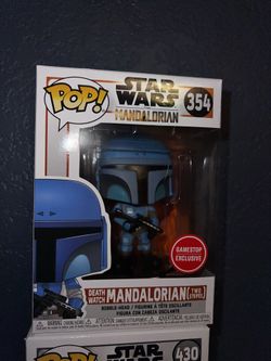 Funko Pop Star Wars Death Watch Mandalorian ( Two Stripes) GameStop Exclusive