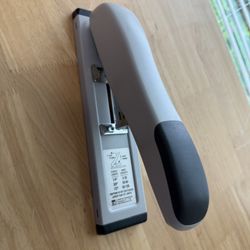 Charles Leonard Heavy Duty Stapler, Padded Handle with Nonskid Feet, Multiple Staple Sizes, 100 Sheet Capacity, Putty, (82620)