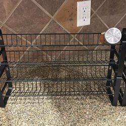 2 Black Wire Spice Racks