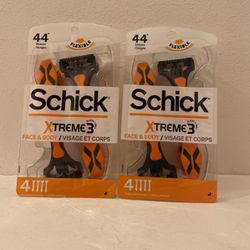 Schick Xtreme3 Face & Body ( 4 Disposable Razors)