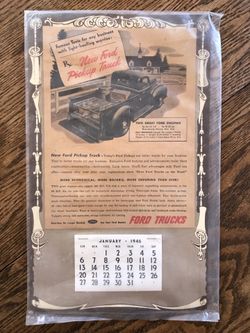 Antique FORD Calendar
