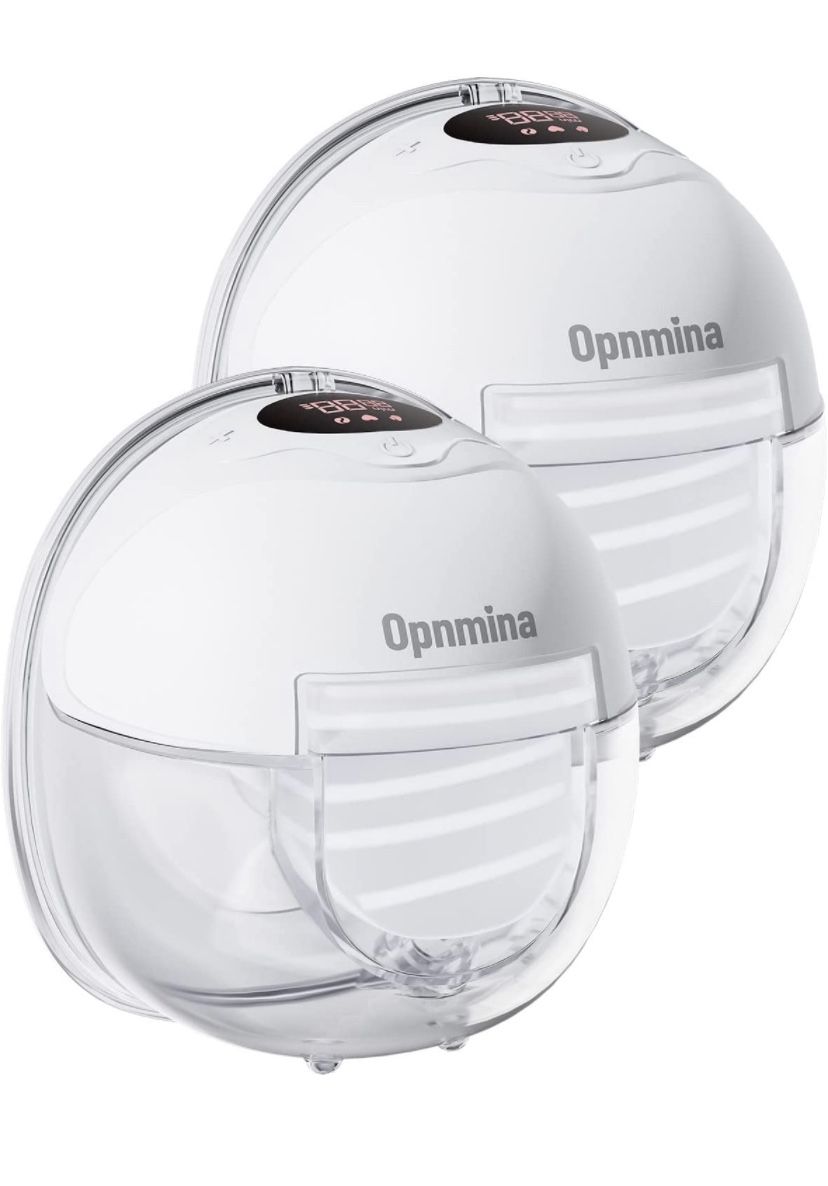 Wearable Breast Pump,Opnmina Hands Free Breast Pump,3 Modes & 12 Levels, Electric Breast Pump,Breastfeeding for Mom,Double Wireless Portable Breast Pu