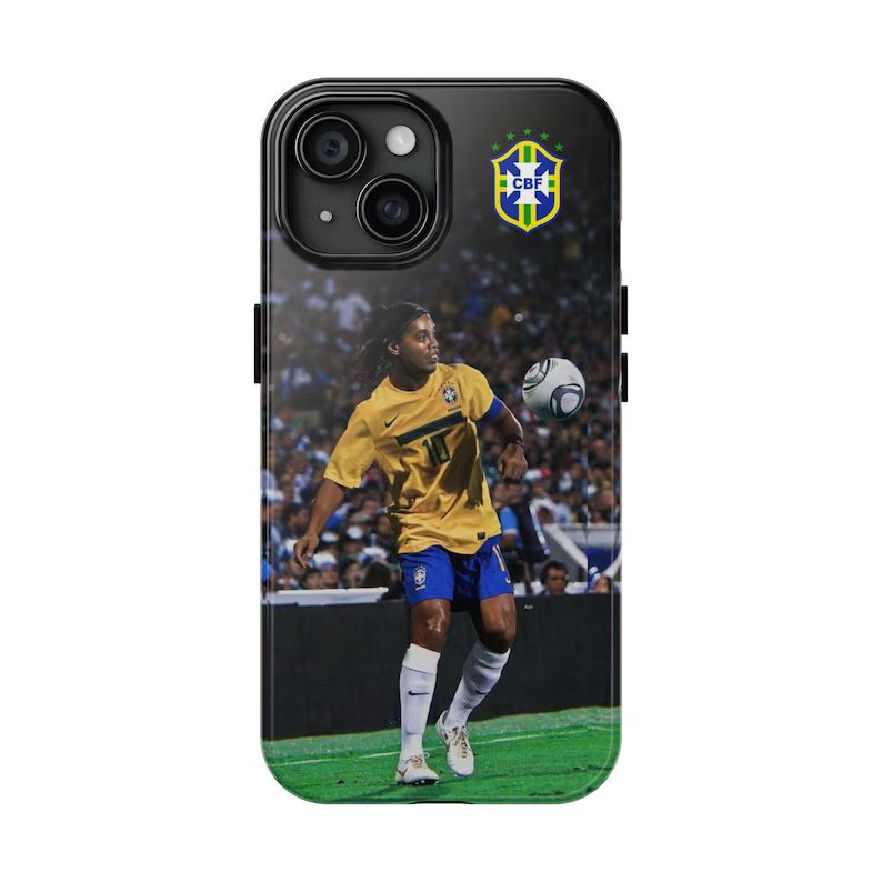 Soccer Phone Case, Ronaldinho, Sports Phone Cover, Football Fan Gift, Protective Cellphone Case, Soccer Lover Accessories