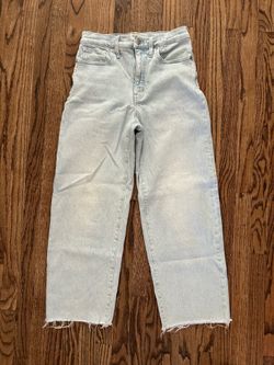 Madewell light wash cropped denim-size 27
