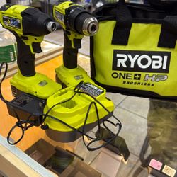 ONE+ HP 18V Brushless Cordless Compact 1/2 in. Drill and Impact Driver Kit with (2) 1.5 Ah Batteries, Charger, and Bag