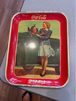 Coca-Cola 1942 vintage serving tray