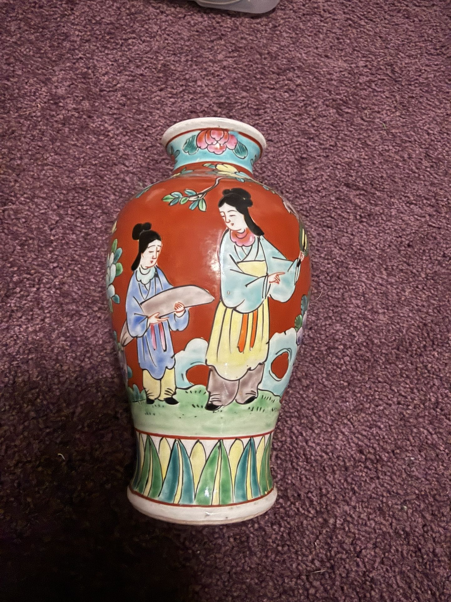 Japanese Ceramic Vase Vintage