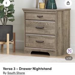 2 Night Stands Gray Oak