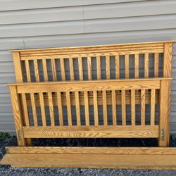 Solid Wood Queen Bed Frame