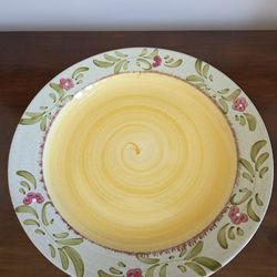 Bizzirri - Ceramic Serving Platter by Bizzirri (Italy) from The 'Mara'  Pattern