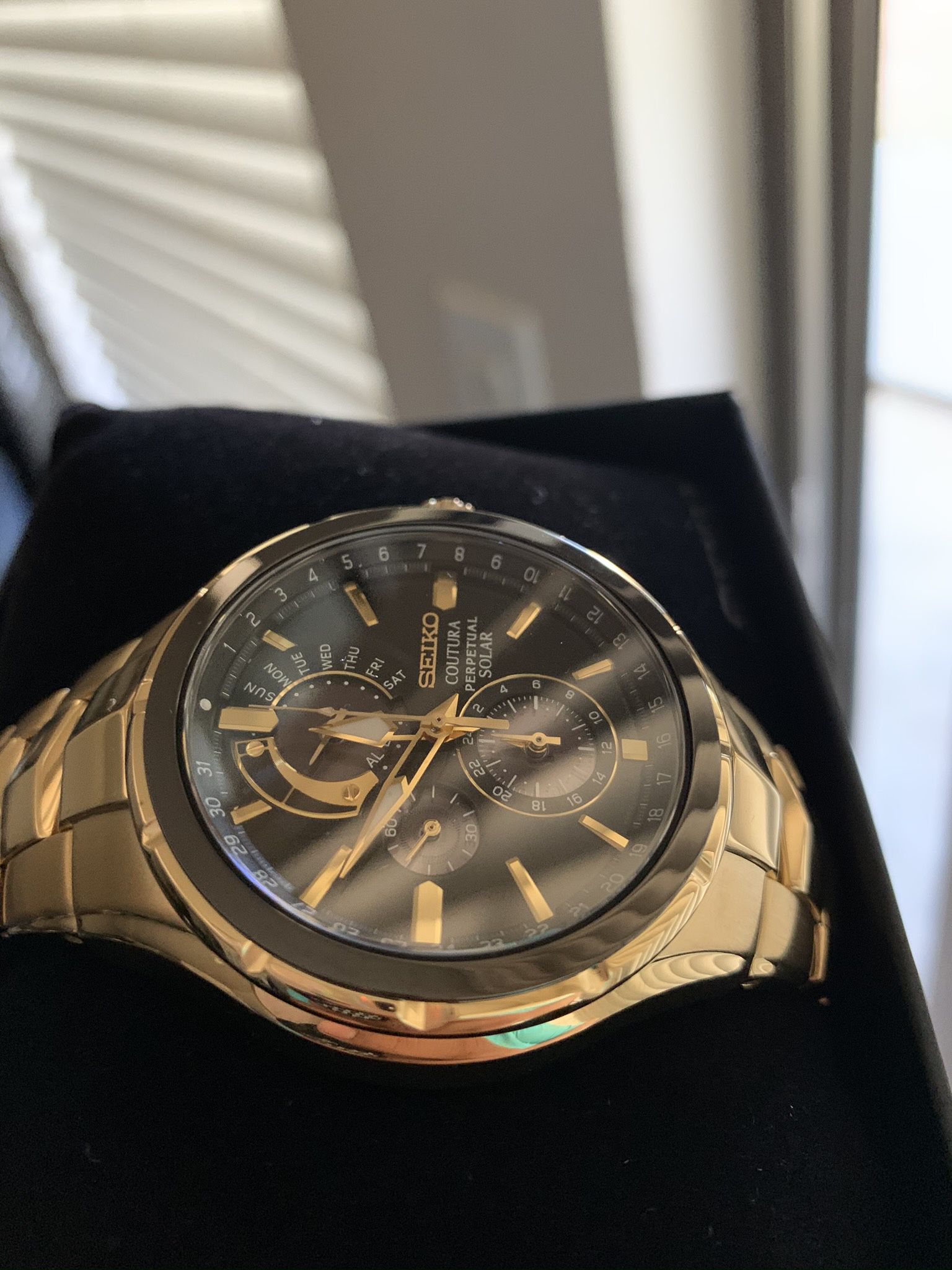 Seiko Coutura Perpetual Solar Gold Watch for Sale in Bellevue, WA - OfferUp