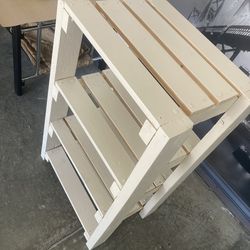 Heavy duty new wood rack 4 shelf