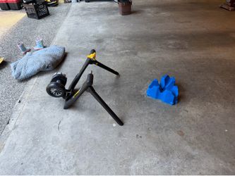 Indoor bike trainer with stand