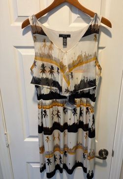 Style & Co. Palm Tree Print Sleeveless Dress women’s Size L - Simi Valley