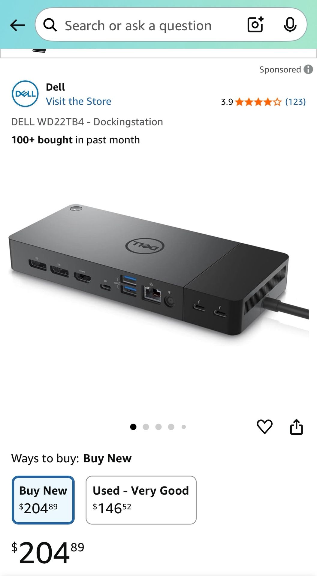 DELL WD22TB4 - Dockingstation