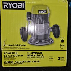 RYOBI
8.5 Amp 1-1/2 Peak HP Fixed Base Corded Router