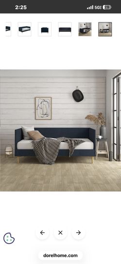 New In Box Daybed Twin Sizes Velvet Blue Mattress Not Included 