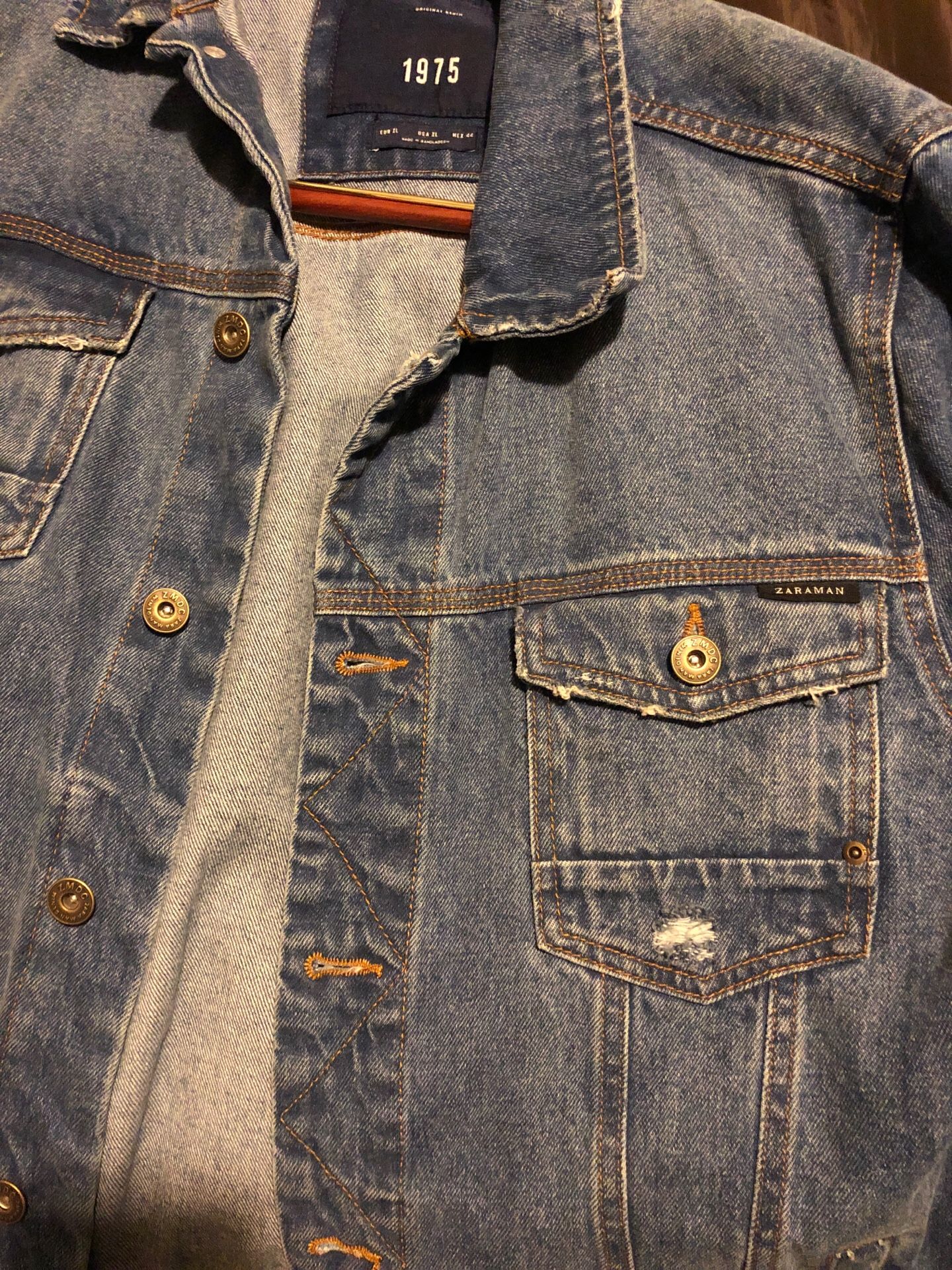 Men’s Zara denim jean jacket (worn once)