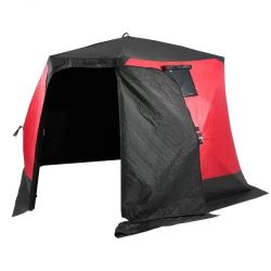 portable ice shelter, folding tent with insulation for ice fishing for 4 to 6 people, 4.6 m² fishing area, thermal shelter for winter fishing, ic