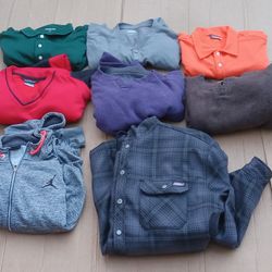 Large Lands End, Nike, Tommy Bahama, Quicksilver Shirts & Dickies Jacket 