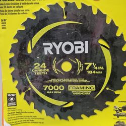 Ryobi 7 1/4 Circular Saw 