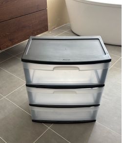 Sterilite 3-Drawer Plastic Storage Unit