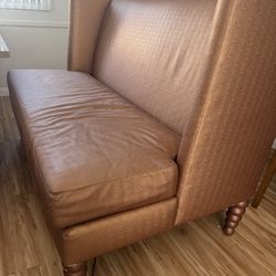 Unique upholstered banquette / couch / dining bench