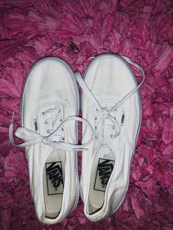 White vans size 5 1/2