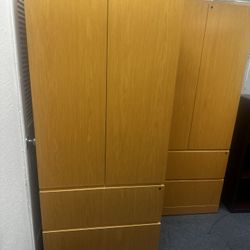 OFFICE/HOME CABINET 2 DRAWERS LATERAL COMBO STORAGE CABINET 