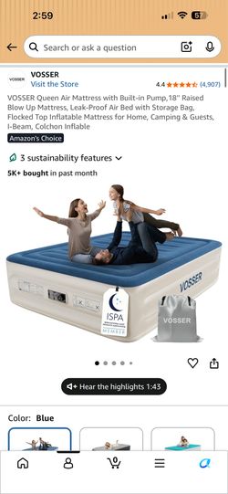 Queen sized air mattress- brand new!