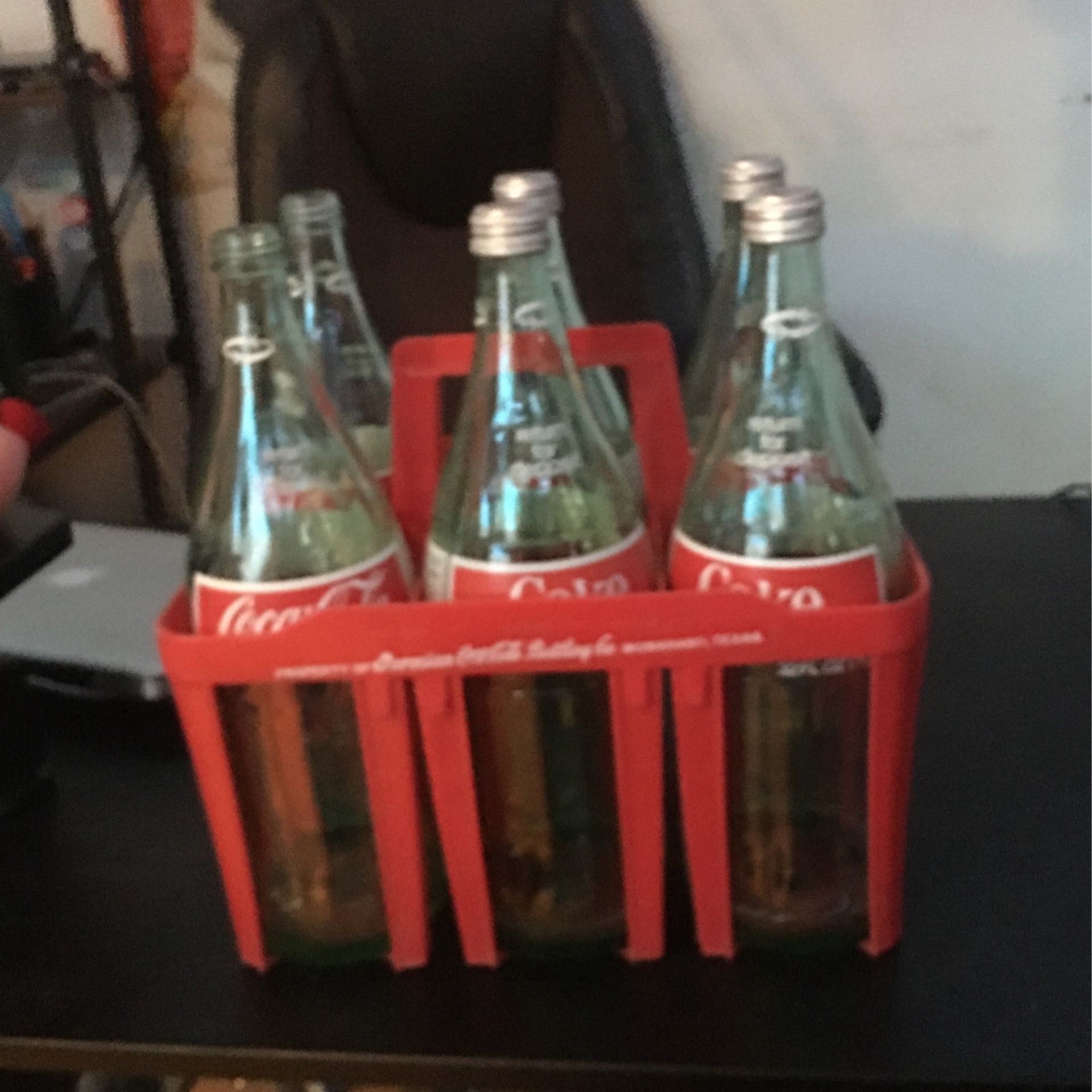 Old Coke And 7up Bottles 