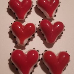 Heart Glass Beads