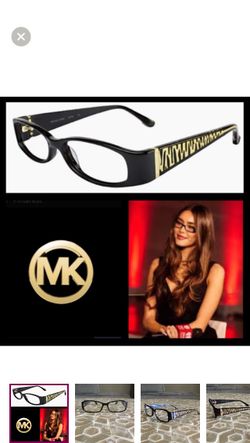 Michael Kors dark tortoise gold accent eyeglasses