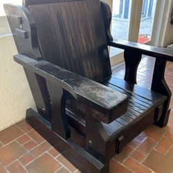 70’s style pine wood frame furniture - no cushions