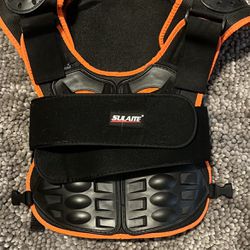 Sulaite Sport Armored Reflective Vest Chest Back Spine Protector Kids