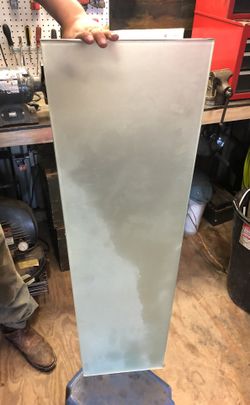 Glass shelving