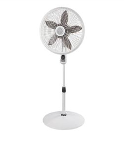 53.5-in Indoor Oscillating Pedestal Fan, in White with Remote