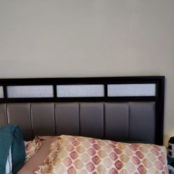 Modern King Size Bed (No Mattress) CASH ONLY