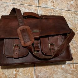 Leather Messenger Bag