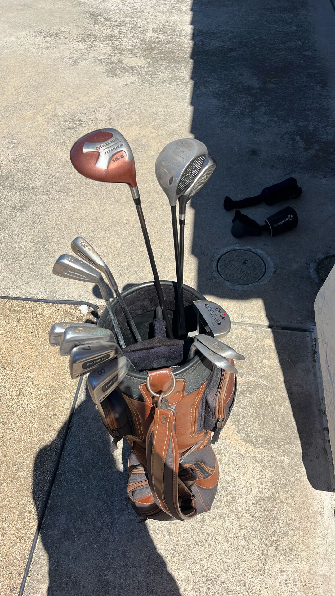 Golf Clubs and Bag