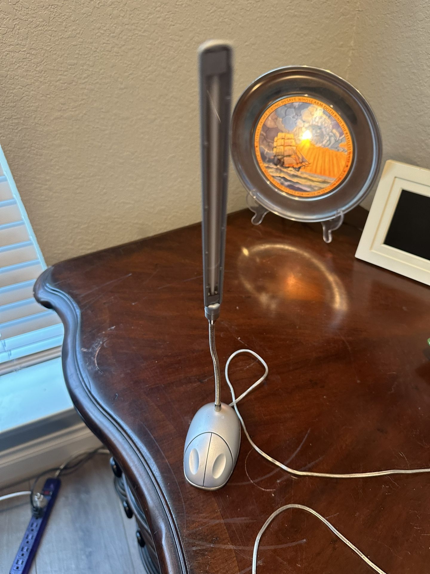 Sharper Image Stylish Desk Lamp- USB Plug