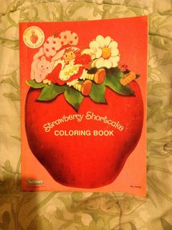 Vintage 1981 kenner strawberry shortcake color book
