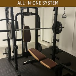 💪 Marcy Smith Machine Home Gym + Weights (All-in-One System)